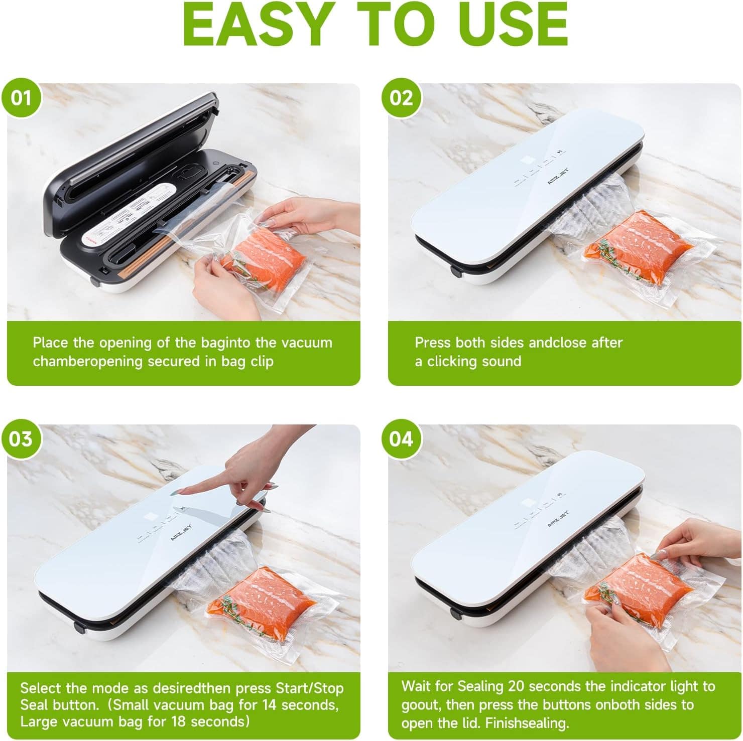 Seladores a vácuo, máquina seladora a vácuo de economia de a... - Image 5