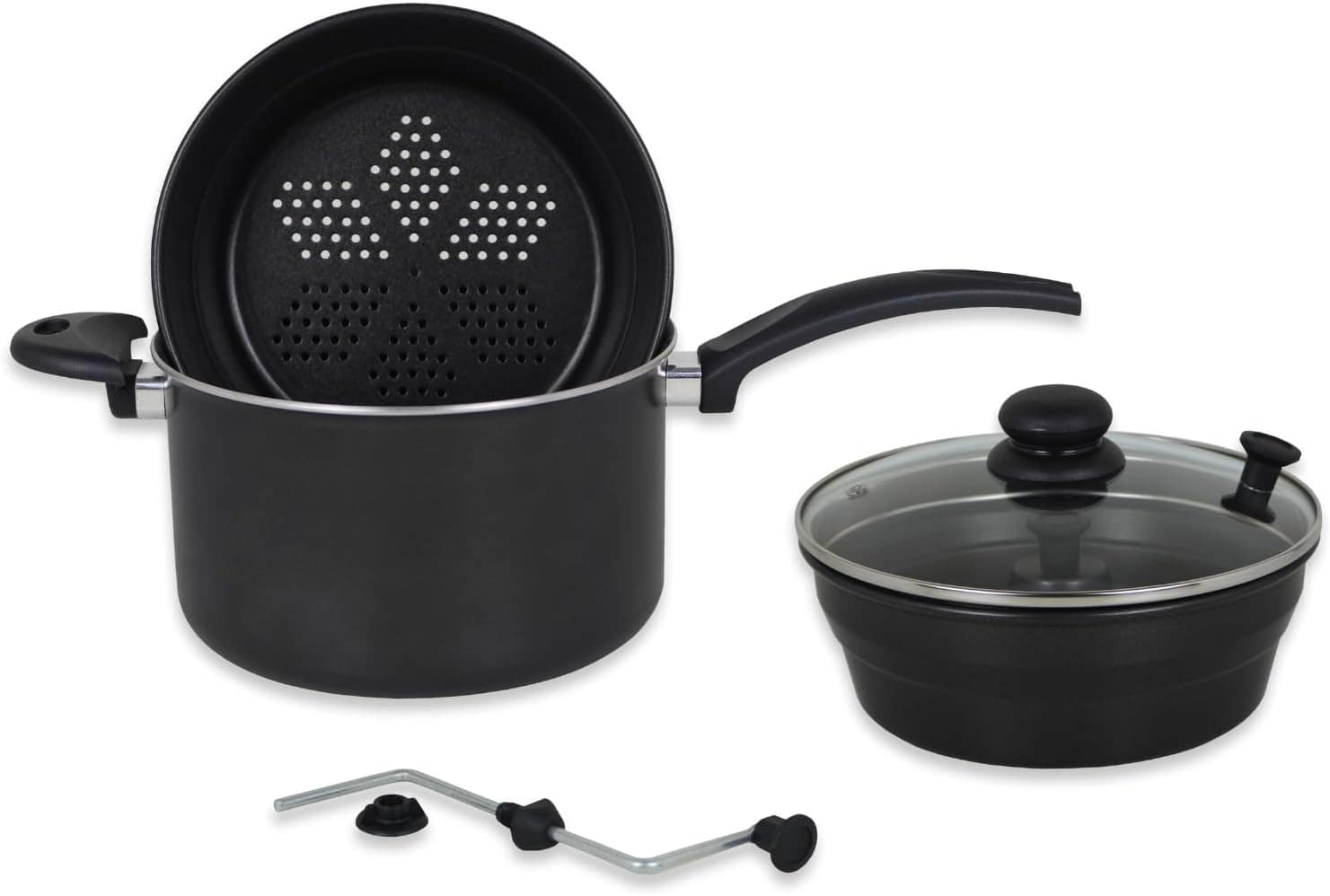 Panela Pipoqueira Fogão de Indução Multiuso 7 Em 1 Antiadere... - Image 5