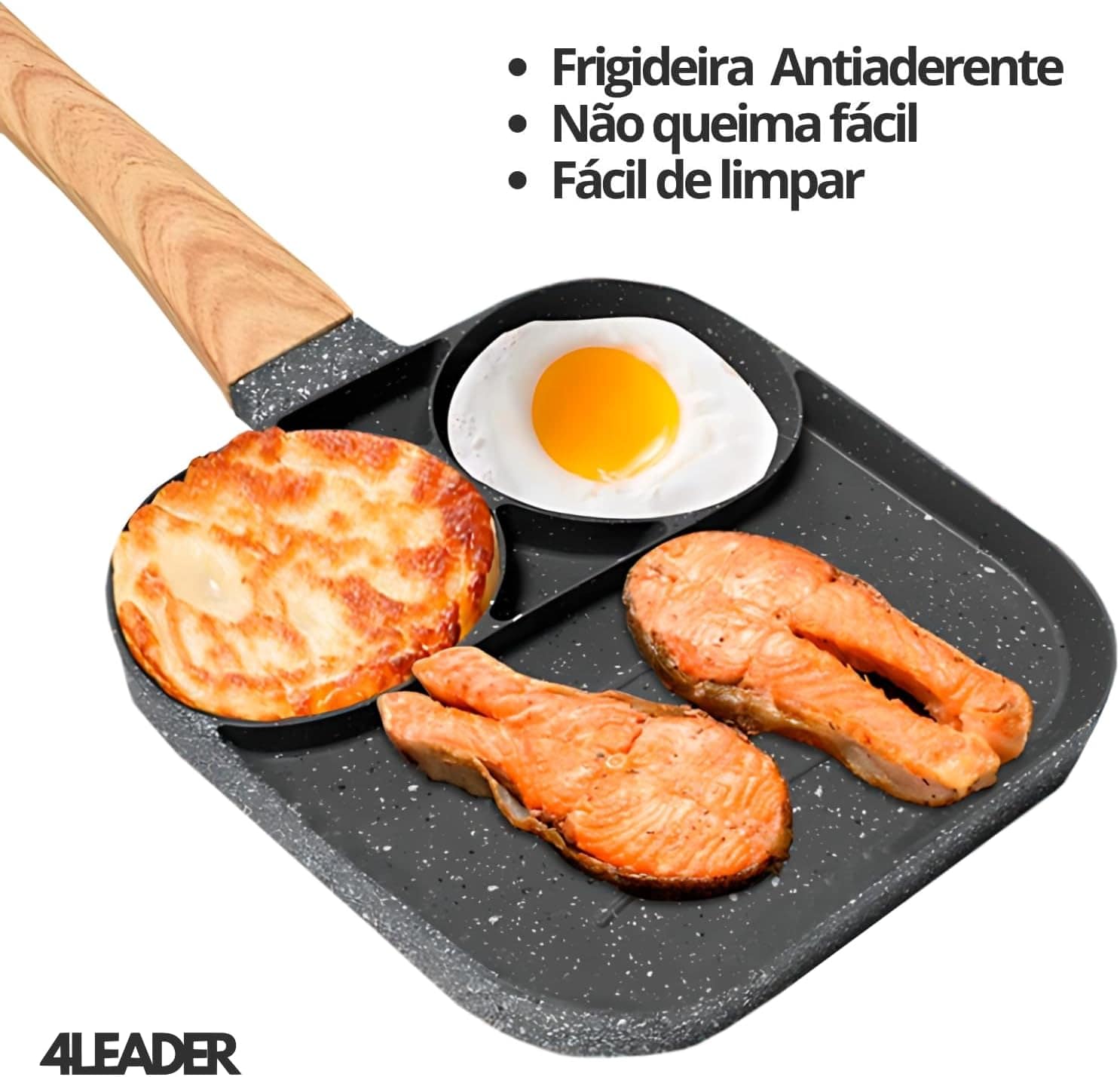Panela de Omelete 4Leader Panela Antiaderente, Frigideira de... - Image 3