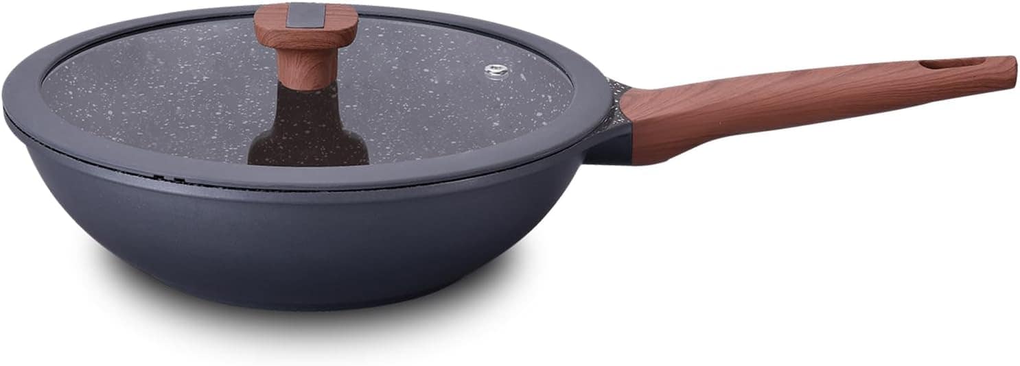 Panela Wok Titanium Exclusive 30cm Bkza by MTA - Antiaderent...