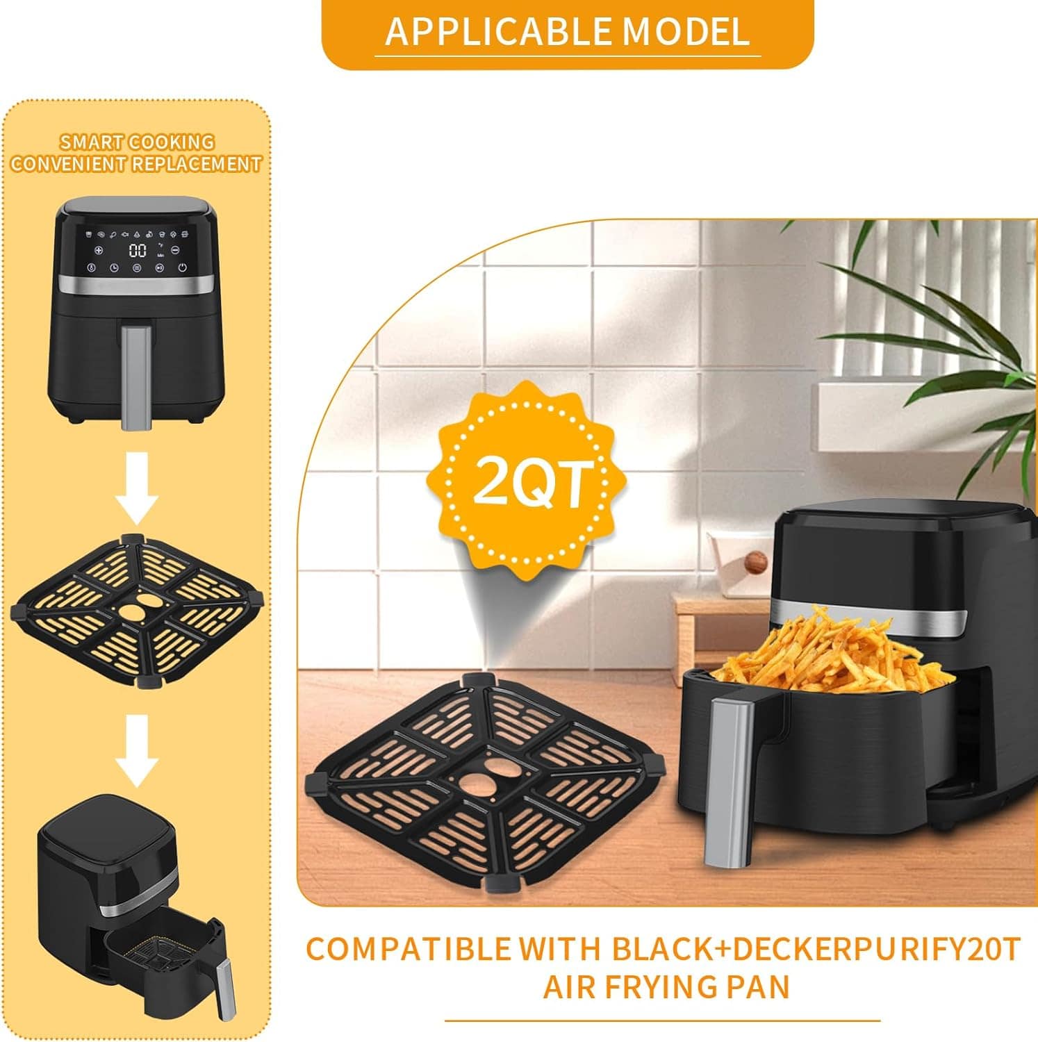 GWYXC Peças de reposição para fritadeira a ar BLACK+DECKER P... | É bom mesmo? Descubra antes de comprar - Image 4