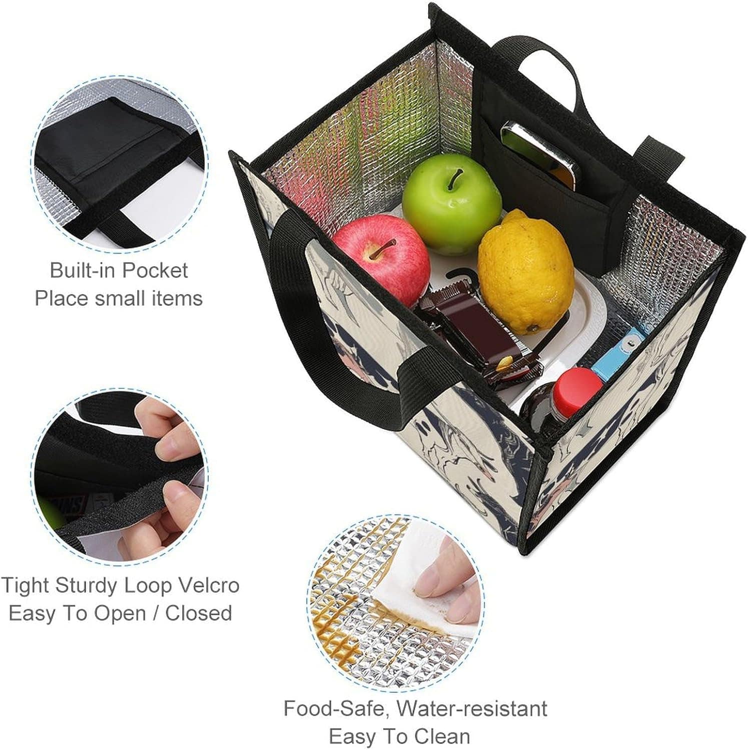 Lancheira para mulheres e homens, lancheira, reutilizável, p... - Image 3