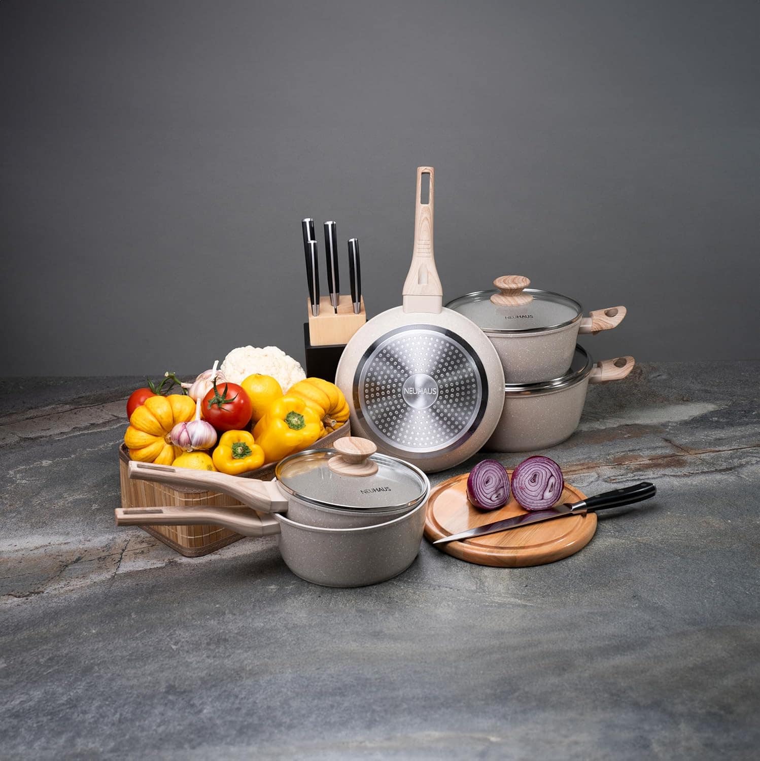 NEUHAUS Jogo de Panelas 5 Peças com Revestimento Cerâmico + ... - Image 5