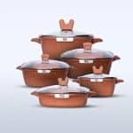 Conjunto Panelas Caçarolas Revestimento Antiaderente Cerâmic...