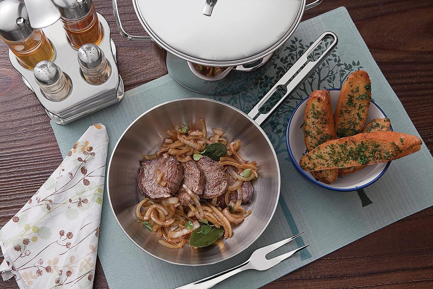 Frigideira Tramontina Allegra em Aço Inox com Fundo Triplo 2... - Image 3