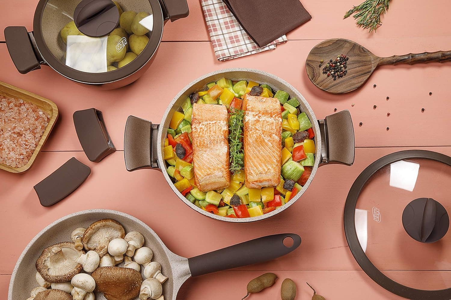 Jogo de Panela Belga Tognana Gourmet Mta com 3 Peças Revesti... - Image 7