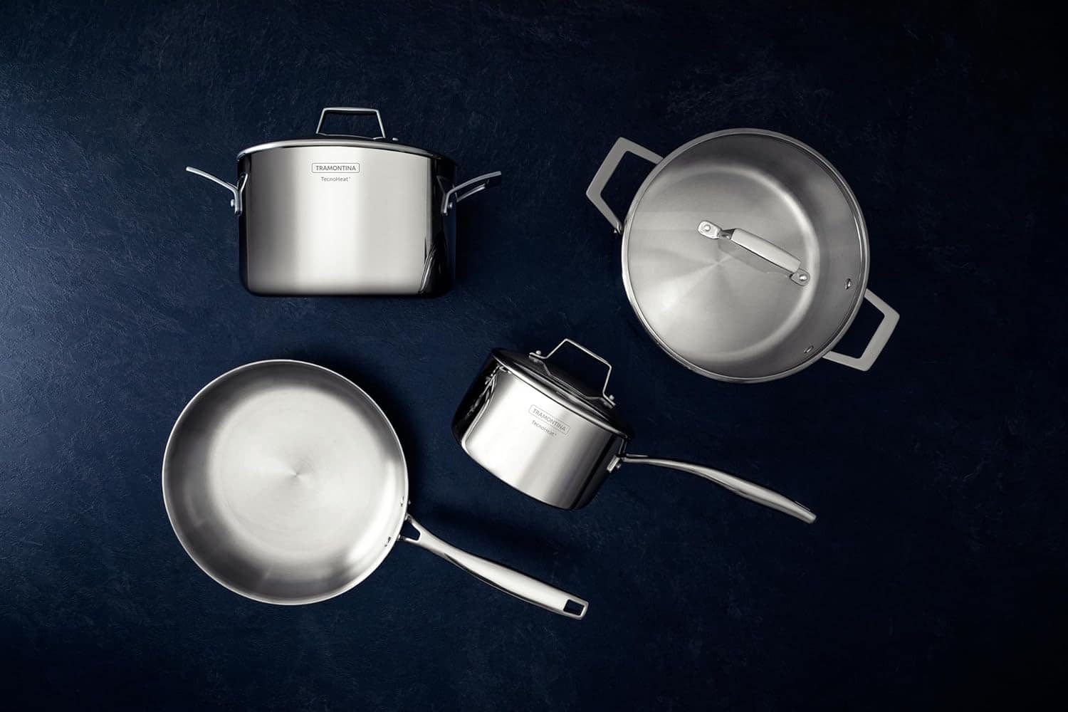 Jogo de Panelas Tramontina Grano em Aço Inox com Corpo Tripl... - Image 4