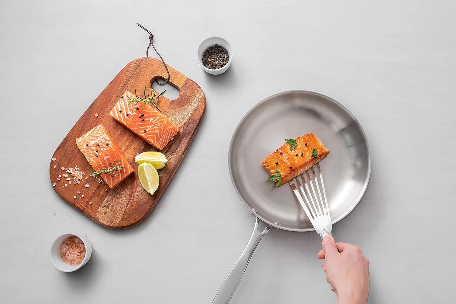 Frigideira Tramontina Grano em Aço Inox Corpo Triplo com Cab... - Image 6