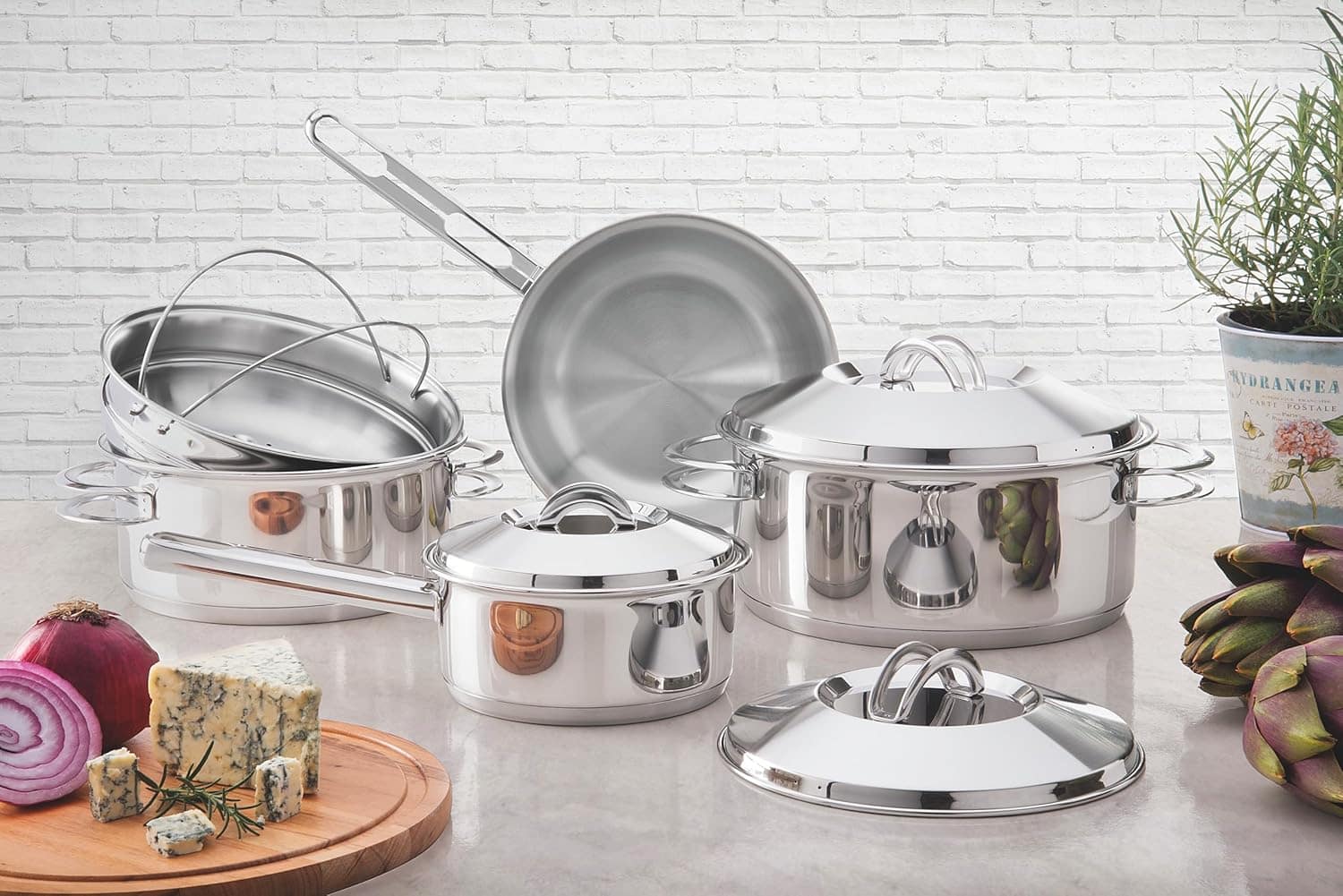 Frigideira Tramontina Allegra em Aço Inox com Fundo Triplo 2... - Image 5