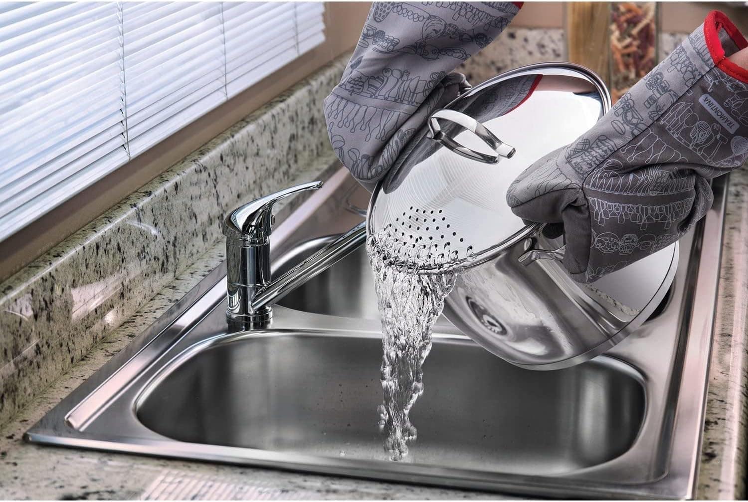 Espagueteira com Fundo Triplo Tramontina Inox 22Cm, ESPAGUET... - Image 7