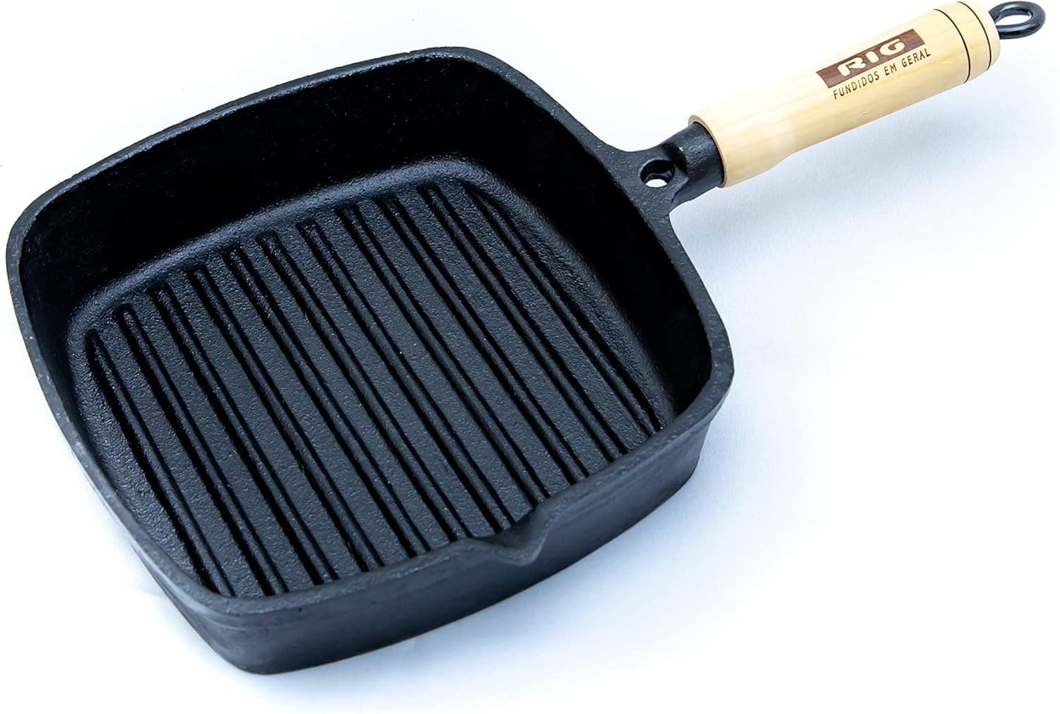 Frigideira estriada c/bico 22 x 22,5 cm