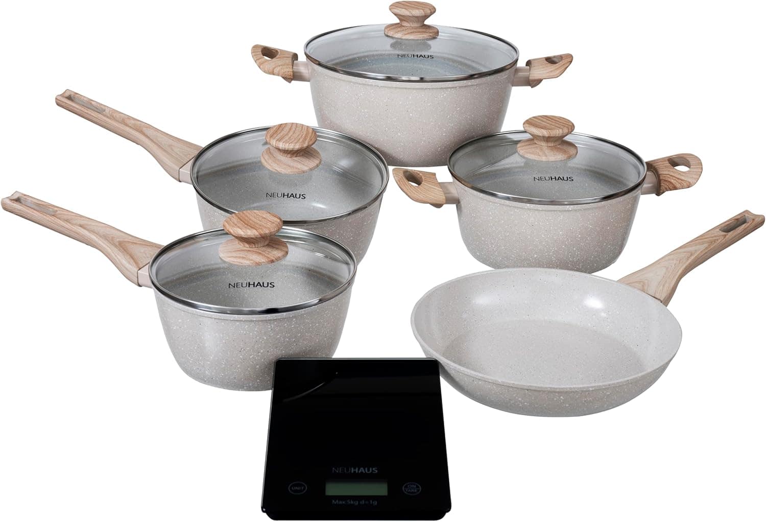 NEUHAUS Jogo de Panelas 5 Peças com Revestimento Cerâmico + ... - Image 2