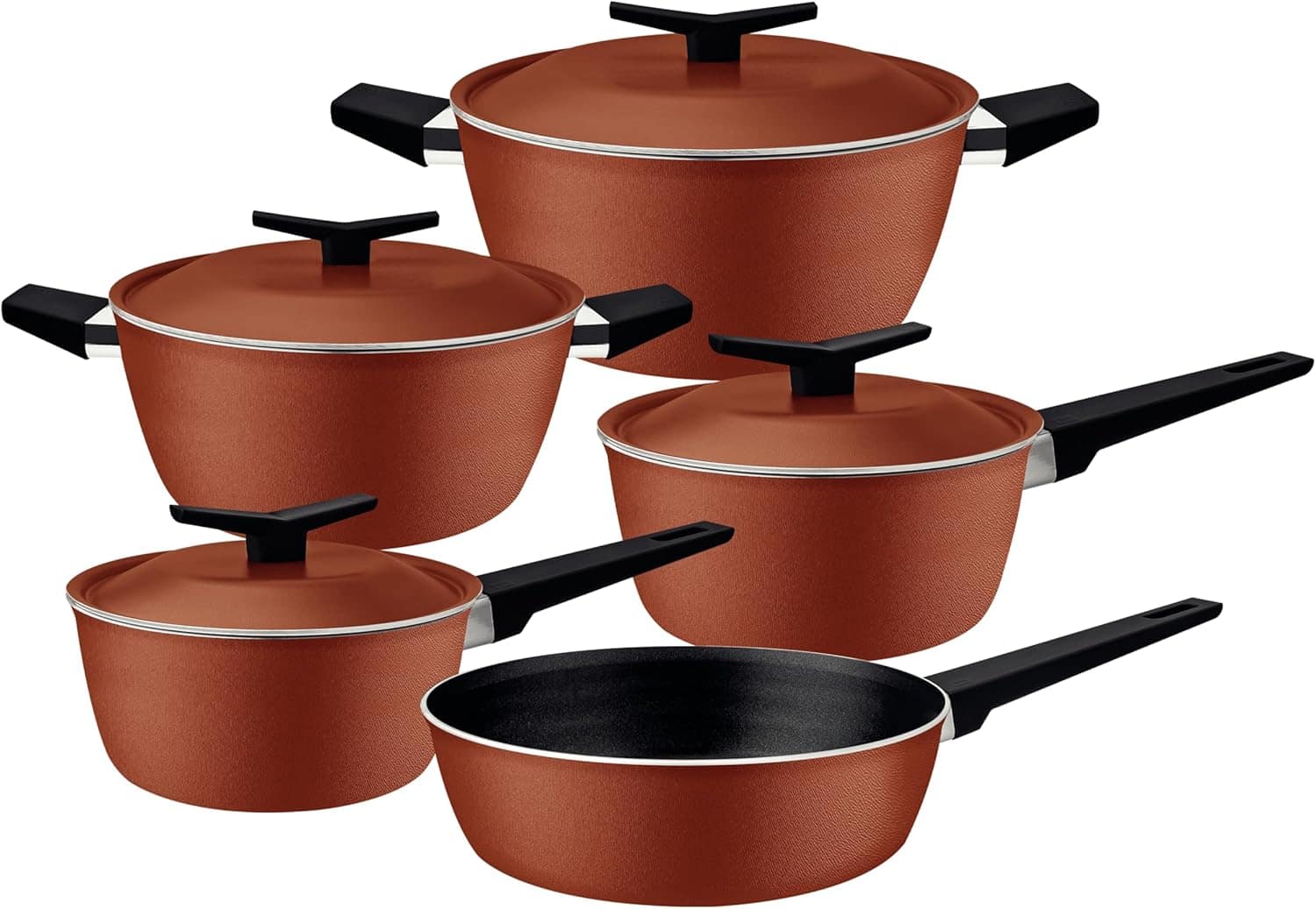 Jogo de Panelas Tramontina Spezia em Alumínio com Revestimen...