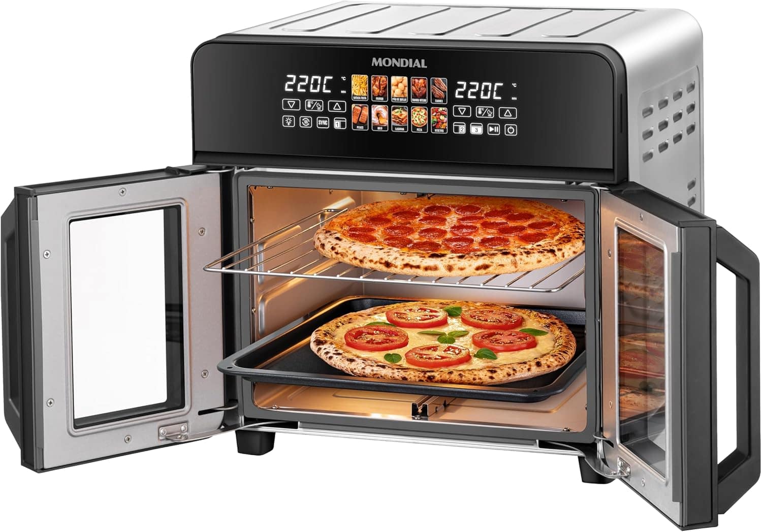 Air Fryer Forno 25L French Door, Mondial, Preto/Inox, 2200W,... | É bom mesmo? Descubra antes de comprar - Image 10