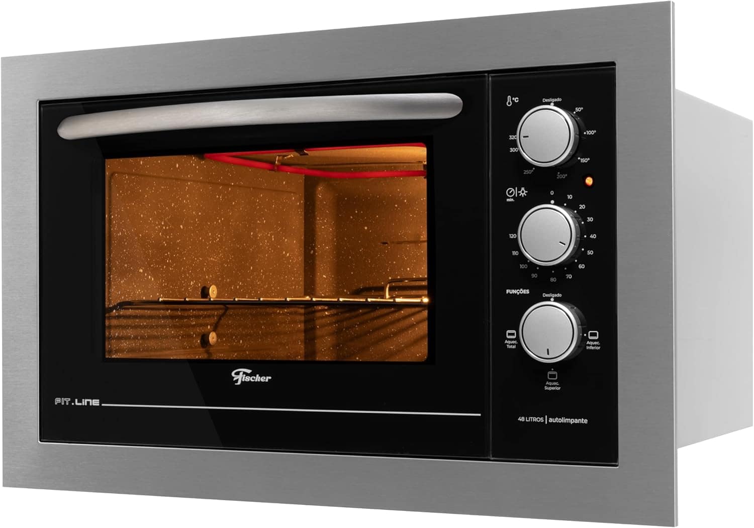 FISCHER FORNO ELÉTRICO EMBUTIR FIT LINE 48L INOX 127V 34493-... - Image 3