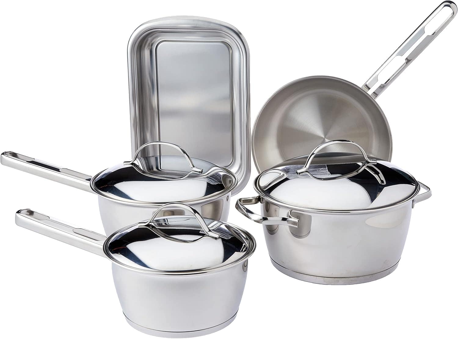 Jogo de Panelas em Aço Inox 5 peças Allegra Tramontina