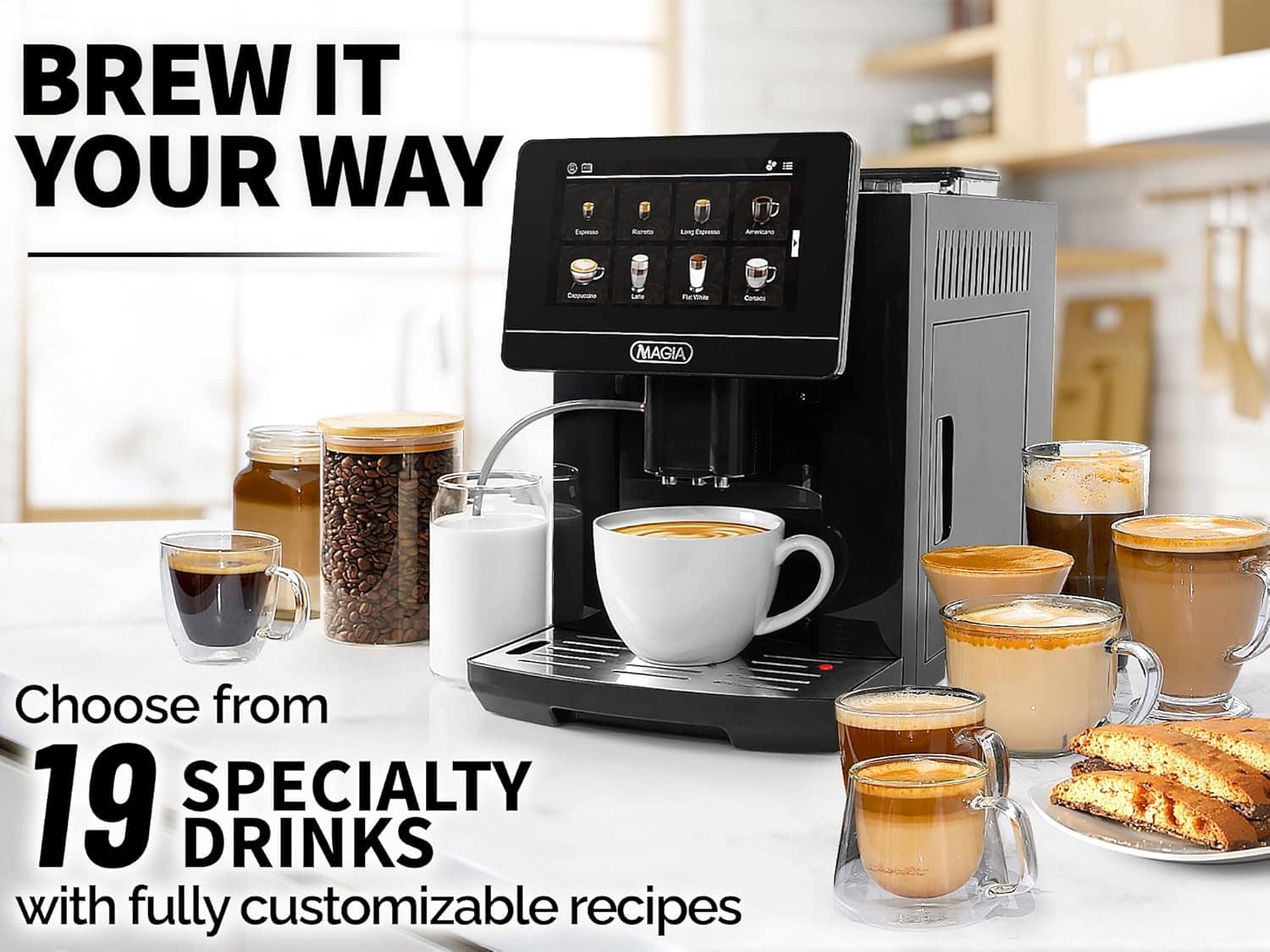 Zulay Máquina de Café Expresso Super Automática - 1800 ml, P... - Image 3