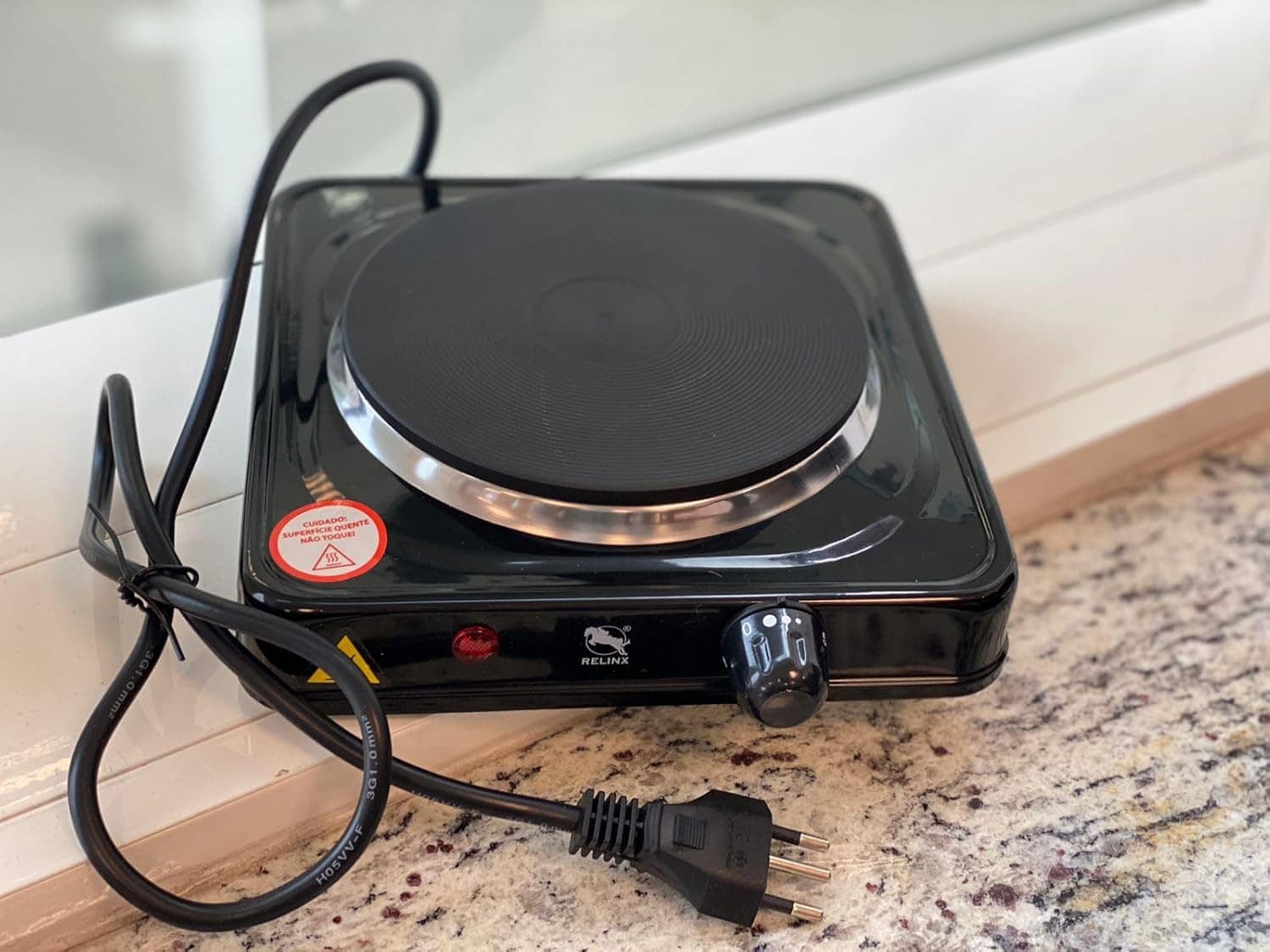 Fogareiro Fogão Elétrico 1000 Watts Cooktop Qualquer Panela ...