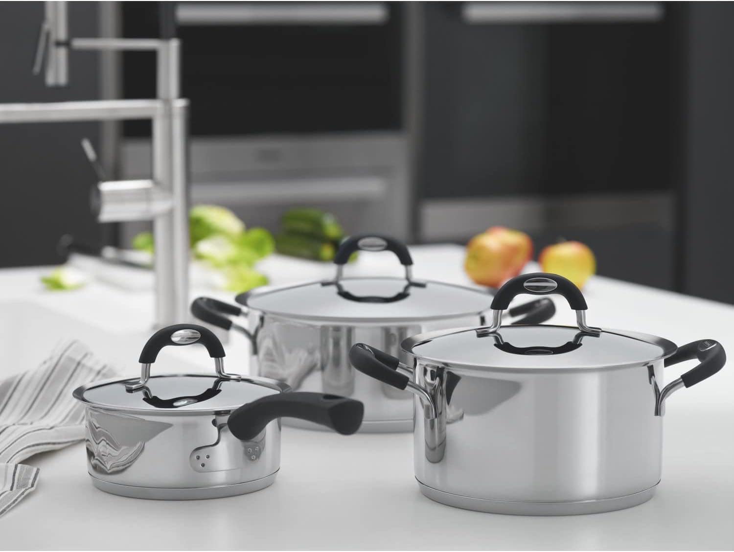 Panela Tramontina Duo Silicone em Aço Inox Fundo Triplo com ... - Image 4