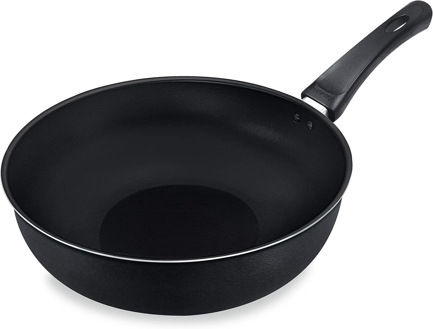 Frigideira Wok 28 Sem Tampa Alumínio Fortaleza Preto