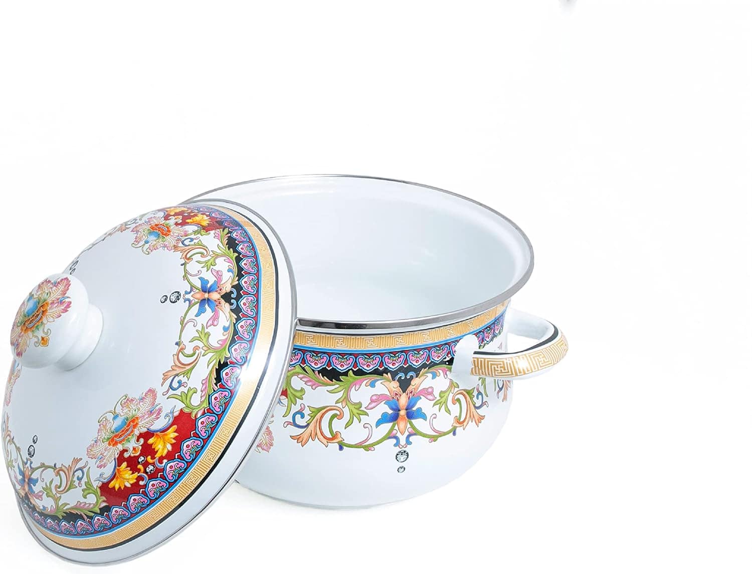 Caçarola Esmaltada Indiana 22cm C/Tampa C/indução - Image 2