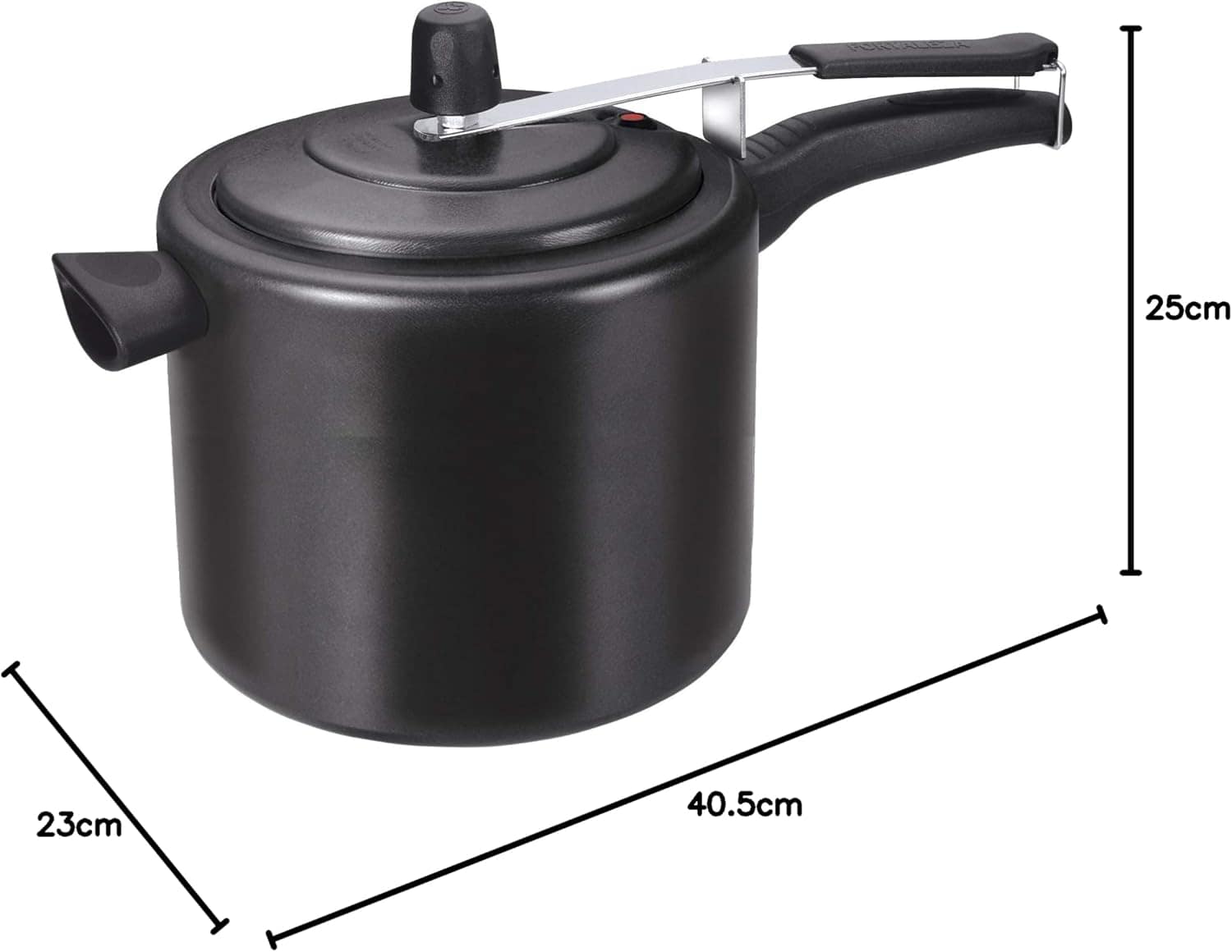 Panela Pressão 7. 0 Alumínio Fortaleza Preto - Image 3