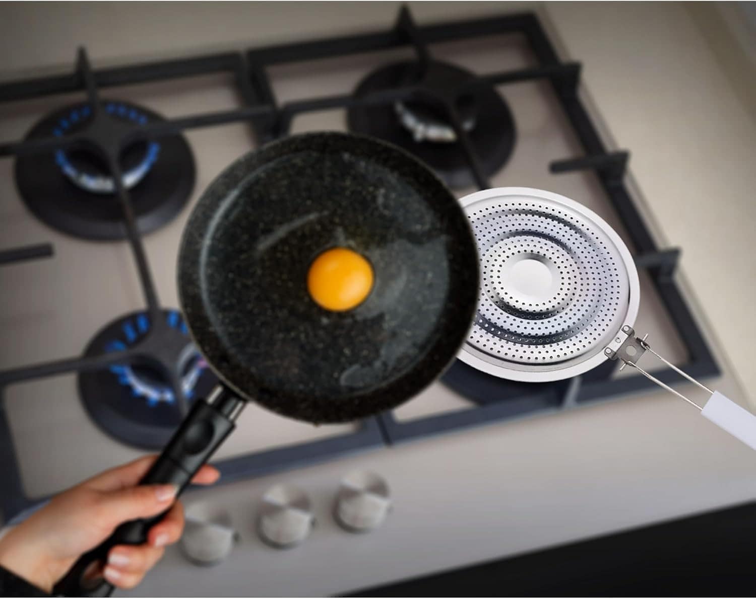 Difusor de calor DHIC Harold Import Co., aço inoxidável, 21 ... - Image 3