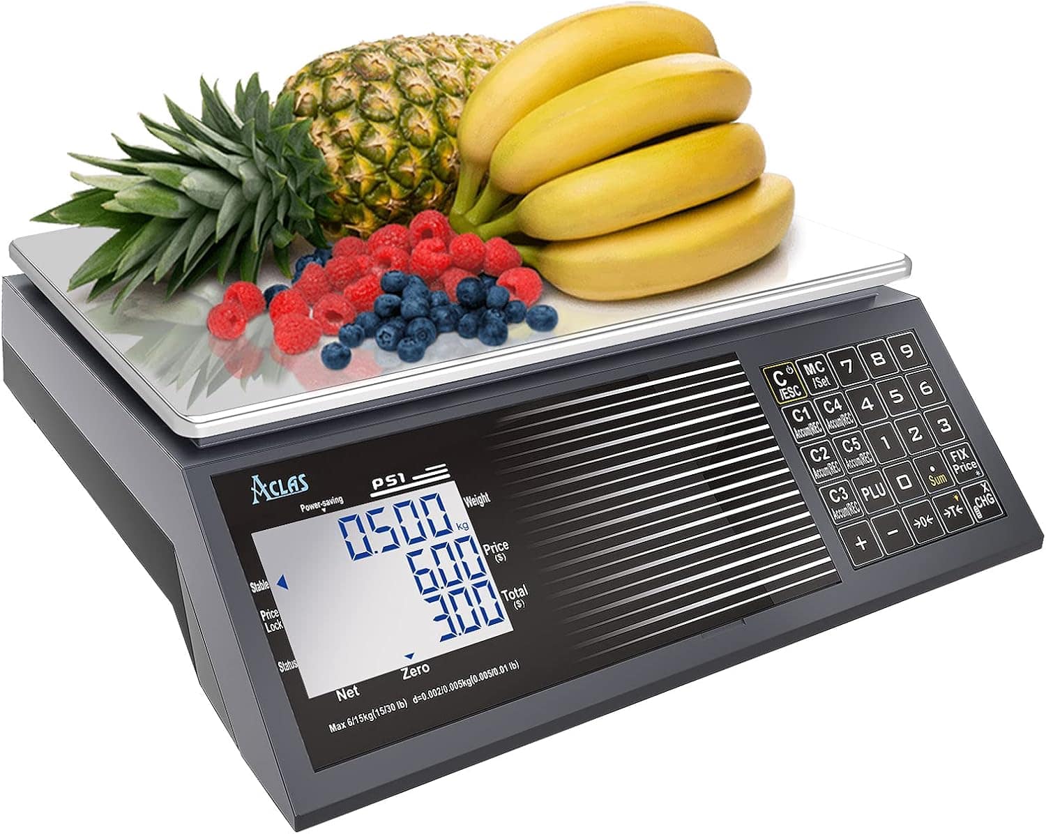 Aclas Balança Digital de Computação de Preços Ntep Certifica...