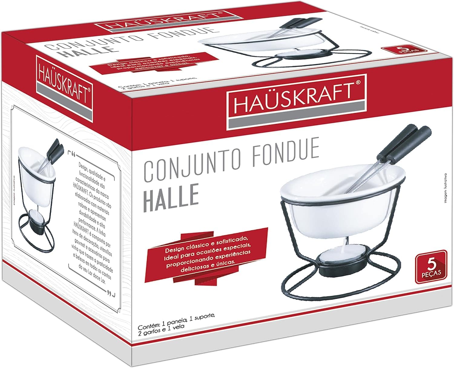 Conjunto de Panela para Fondue, Halle, 5 Peças, Western - Image 3