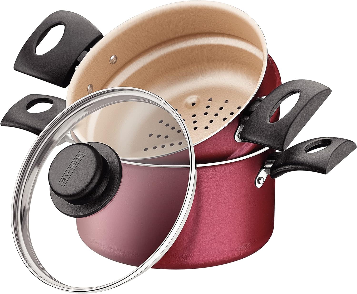 Cuscuzeira Tramontina Turim em Alumínio com Revestimento Int...