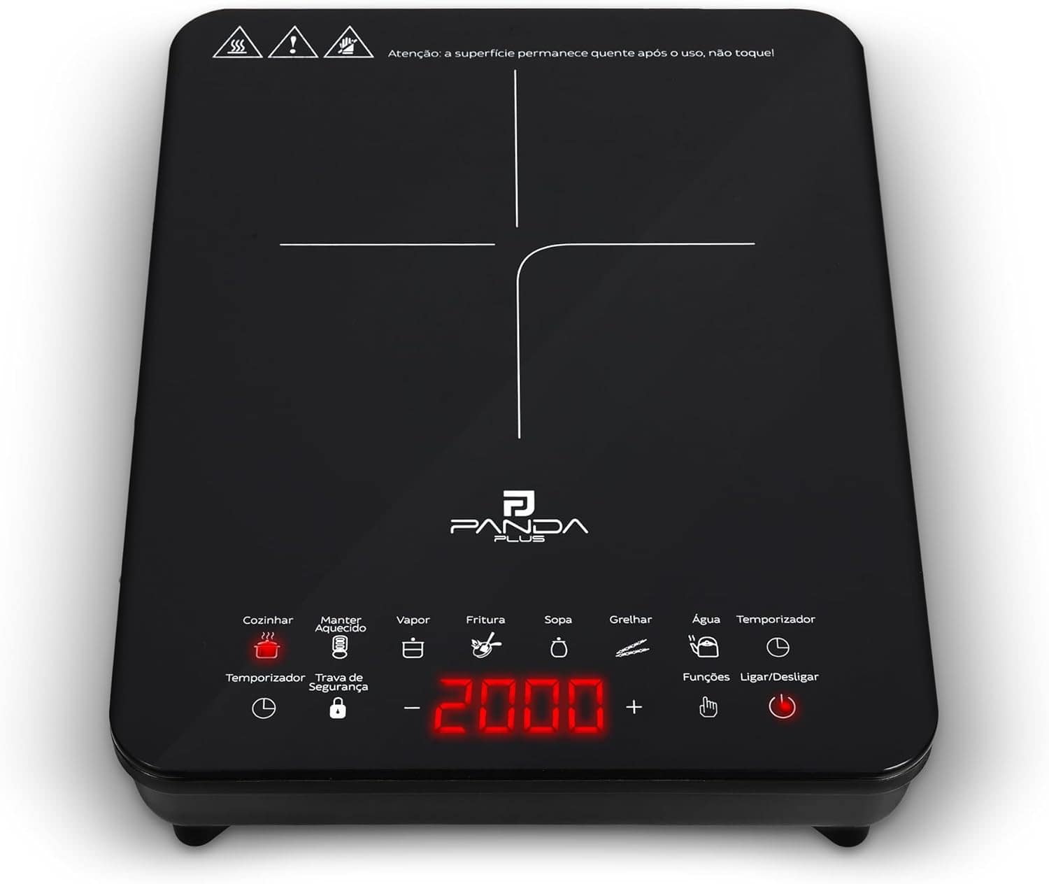Cooktop Indução Portátil Panda Plus 1 Boca Controle Temperat... - Image 4
