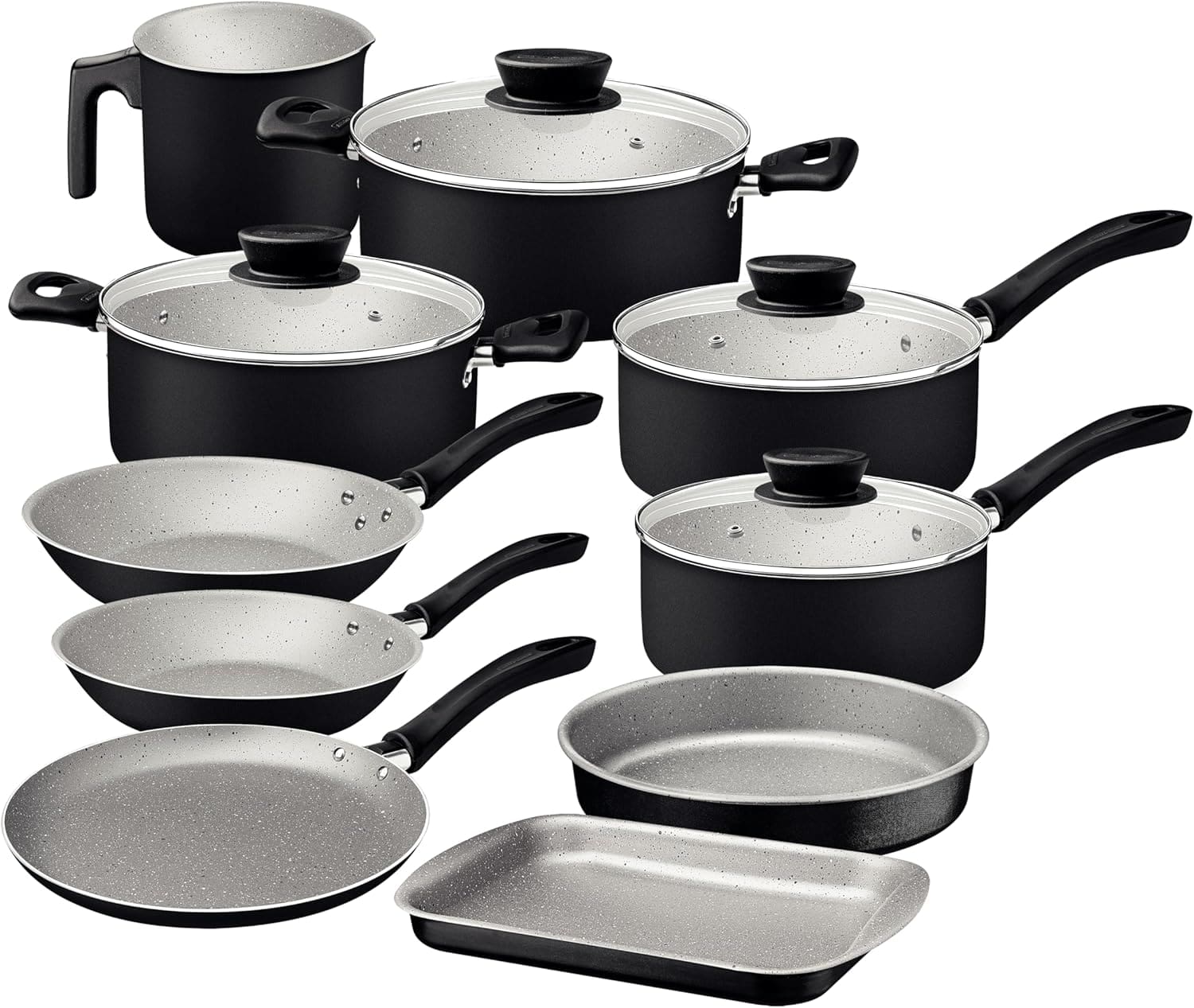 Jogo de Panelas Tramontina Linz em Alumínio com Revestimento...