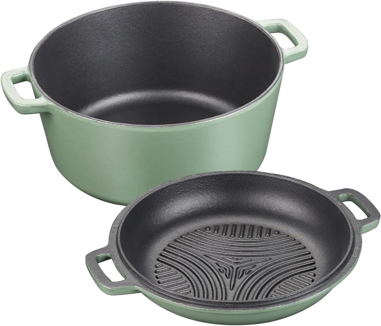 Forno holandês de ferro fundido esmaltado de 5,5 L, forno ho... - Image 2