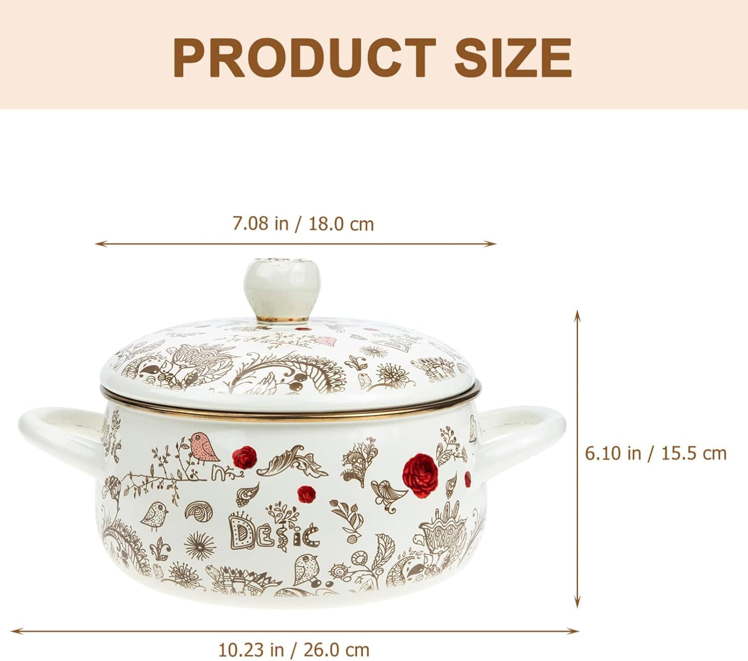 Panela De Macarrão Panela Para Fogão Panela De Sopa Pote Com... - Image 7