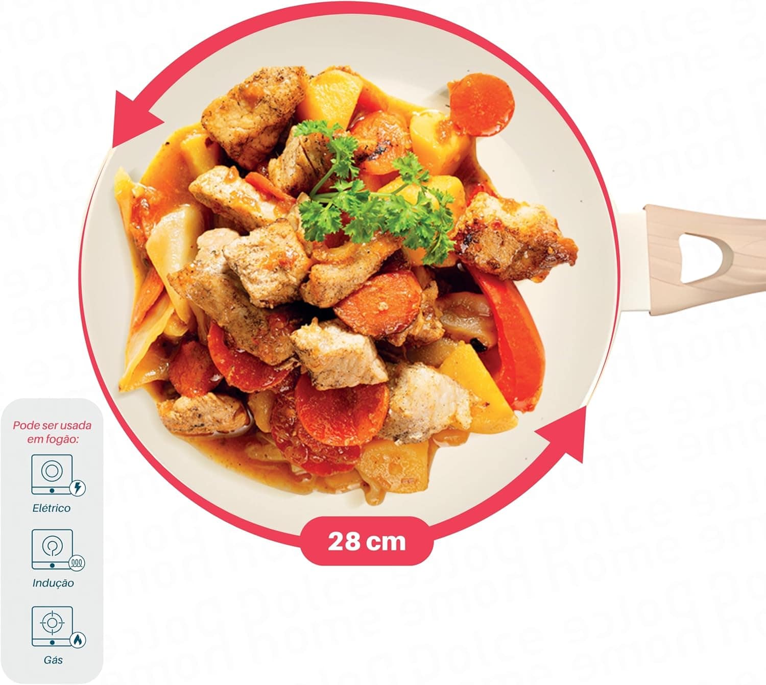 Frigideira Indução 28cm Fundo Triplo Revestimetno Antiaderen... - Image 8
