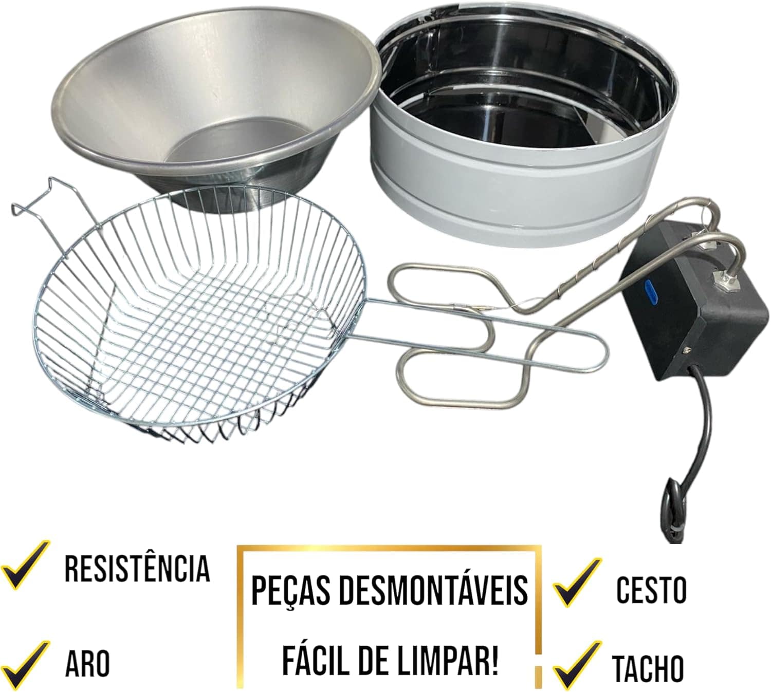 Fritadeira Elétrica Industrial Redonda 5 L Aço Inoxidável (2... | É bom mesmo? Descubra antes de comprar - Image 5