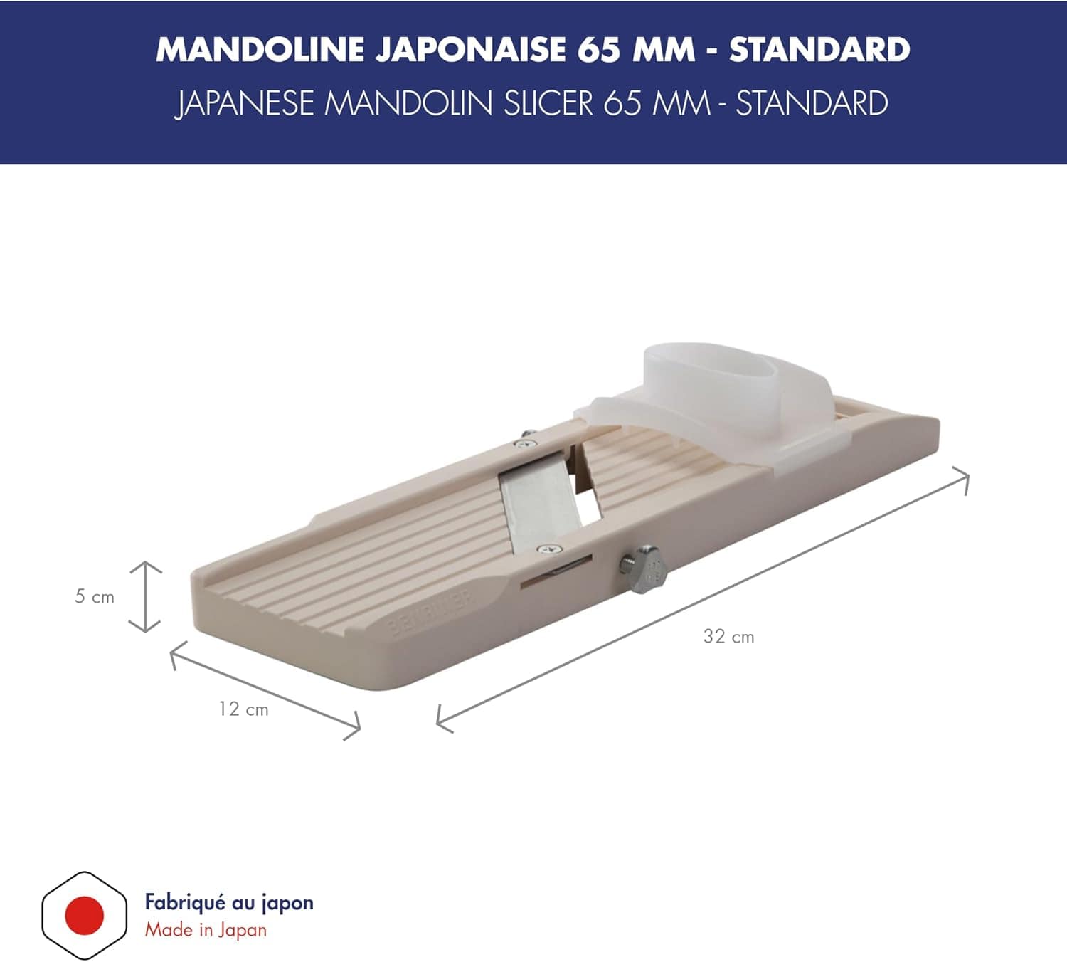 Benriner Mandolina japonesa – Marfim 31,5 x 11 x 3 cm - Image 3