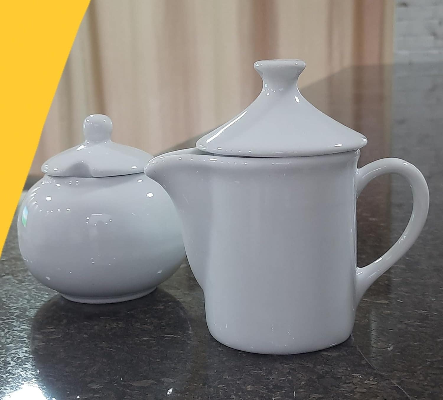 Jogo Café e Chá Mesa Posta 2 peças - Bule Leiteira 300ML + A... - Image 3