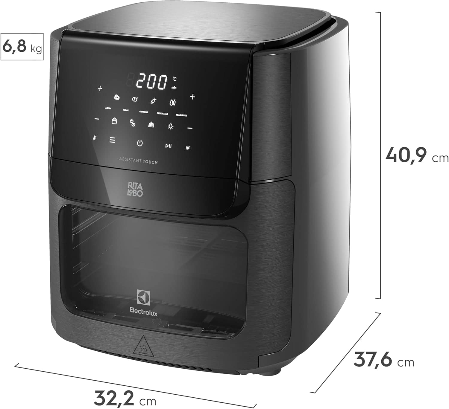 Electrolux Air Fryer Oven Electrolux por Rita Lobo 12L Digit... | É bom mesmo? Descubra antes de comprar - Image 2