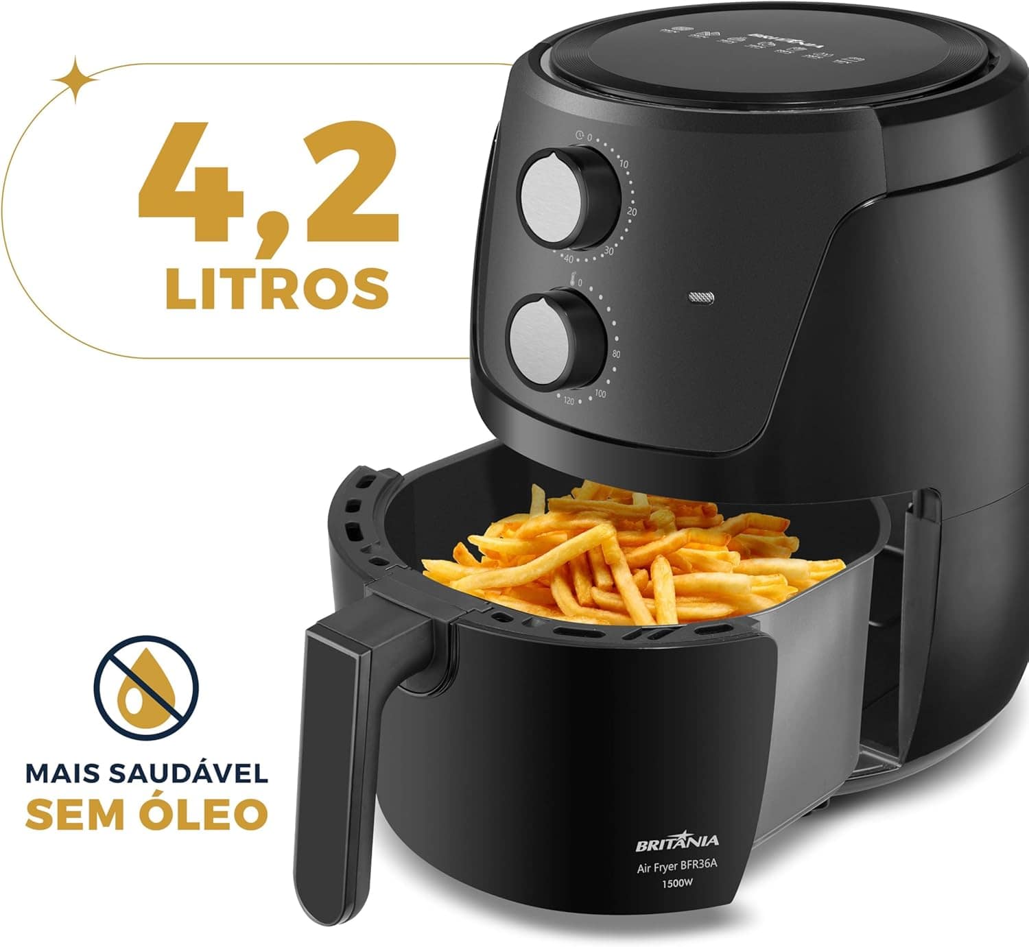 Air Fryer Britânia 4,2L Silverstone 1500W BFR36A 127V | É bom mesmo? Descubra antes de comprar - Image 4