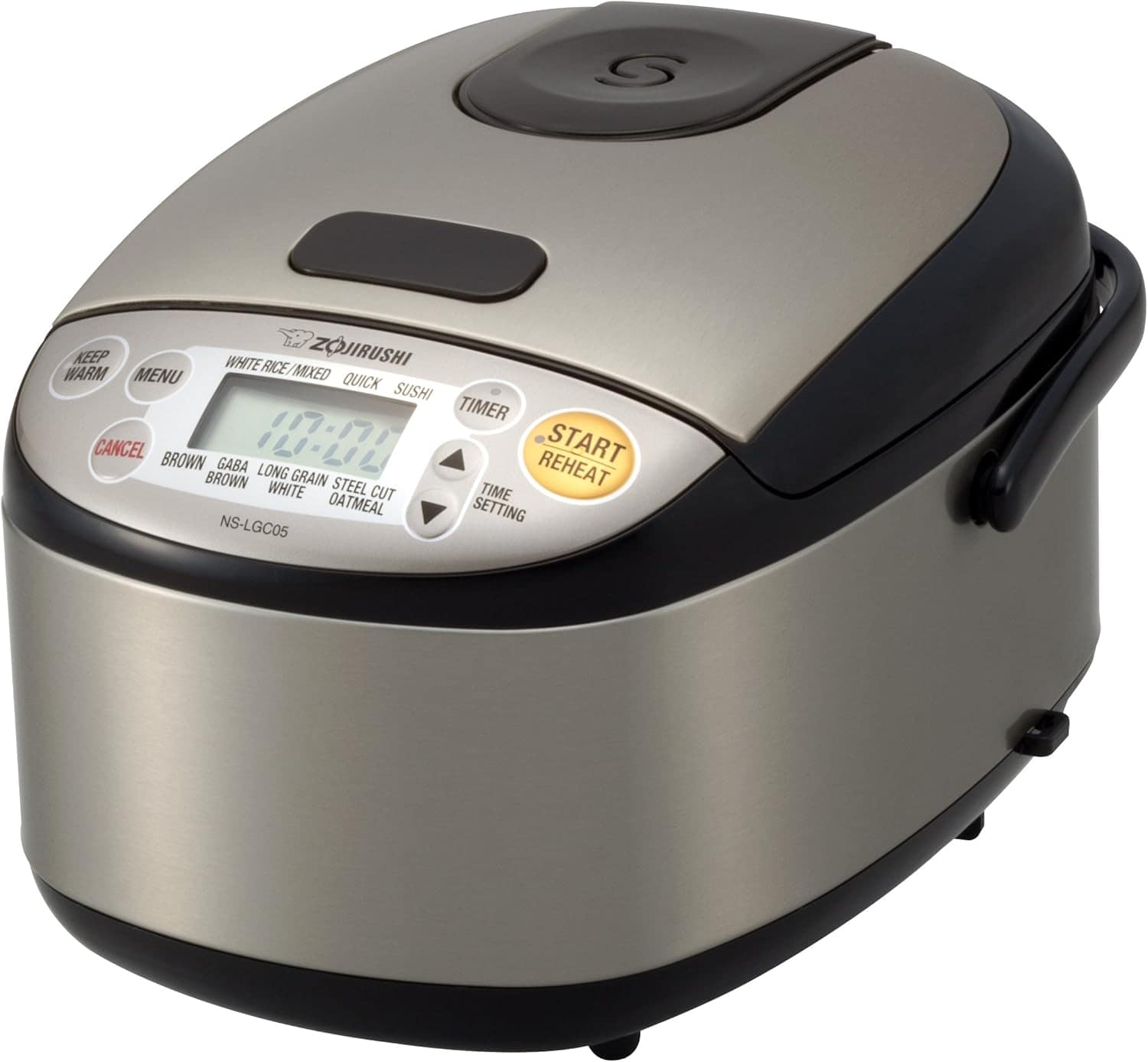 Zojirushi Panela de arroz e aquecedor Micom NS-LGC05XB, 3 xí...