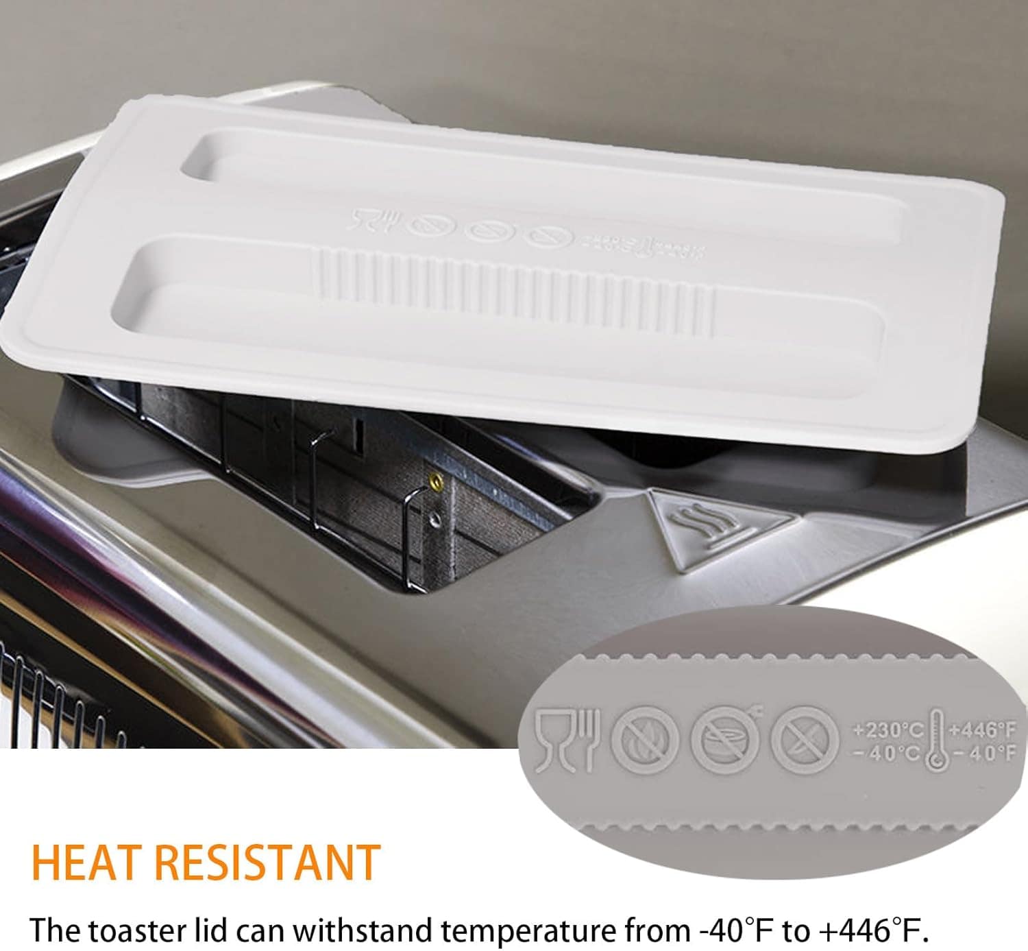 Qancesd Capa para Torradeira de 2 Unidades, Capa de Silicone... - Image 4