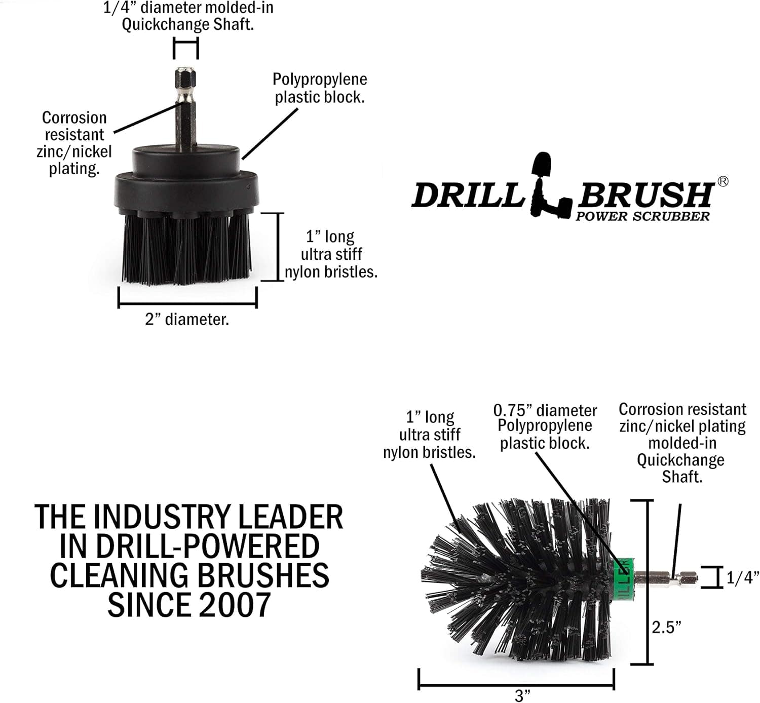 Escova industrial ultra rígida de nylon – Materiais de limpe... - Image 5