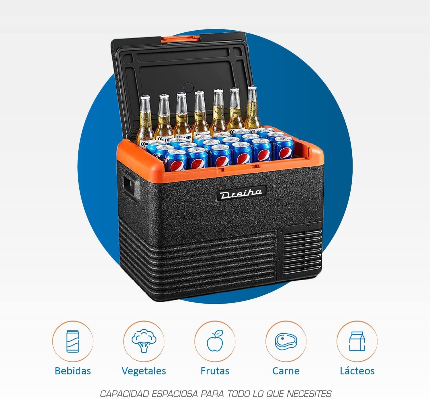 Dreiha Geladeira portátil com compressor, congelador elétric... - Image 2