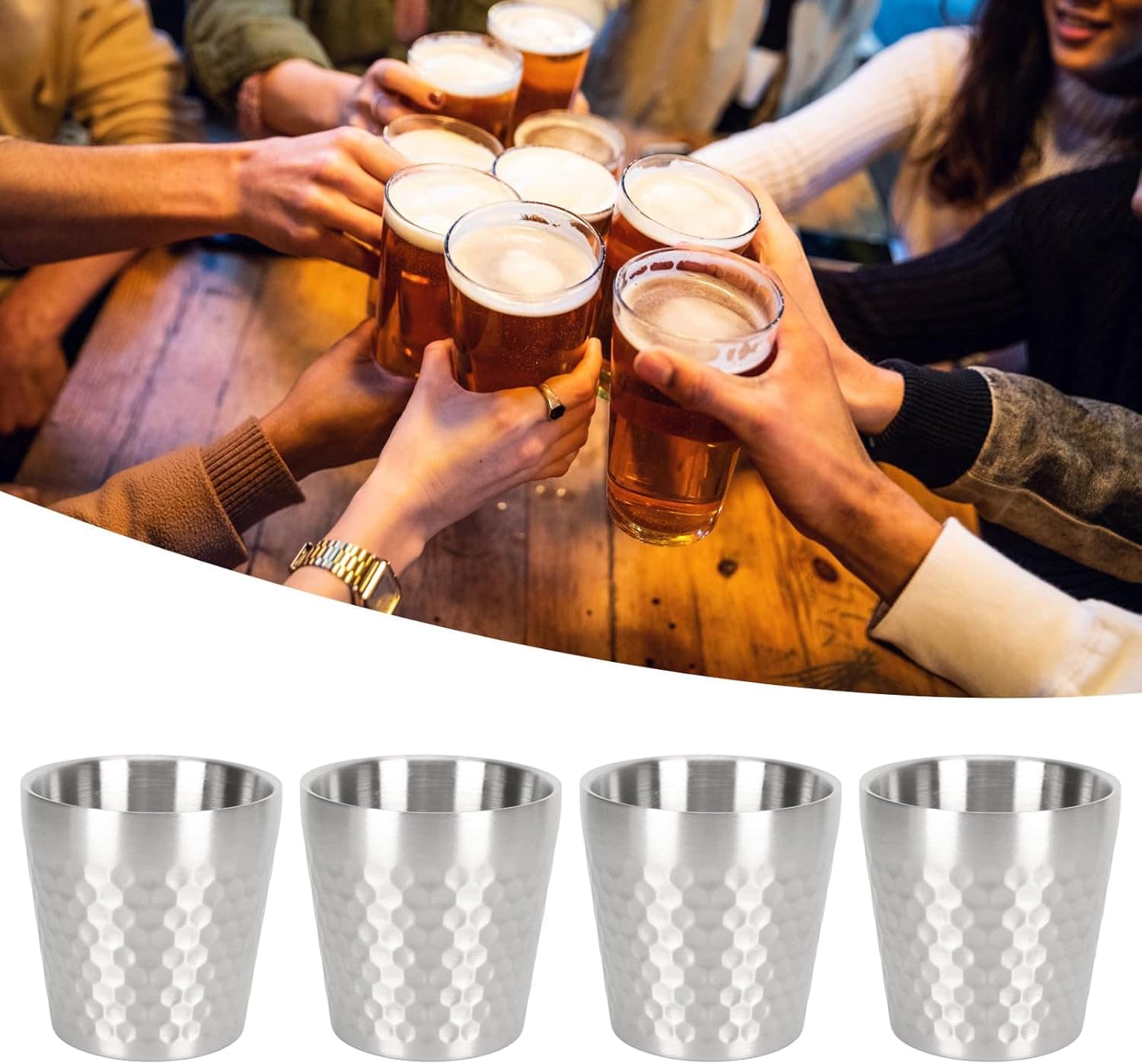 Copo de aço inoxidável dupla camada isolada xícara espessada... - Image 4