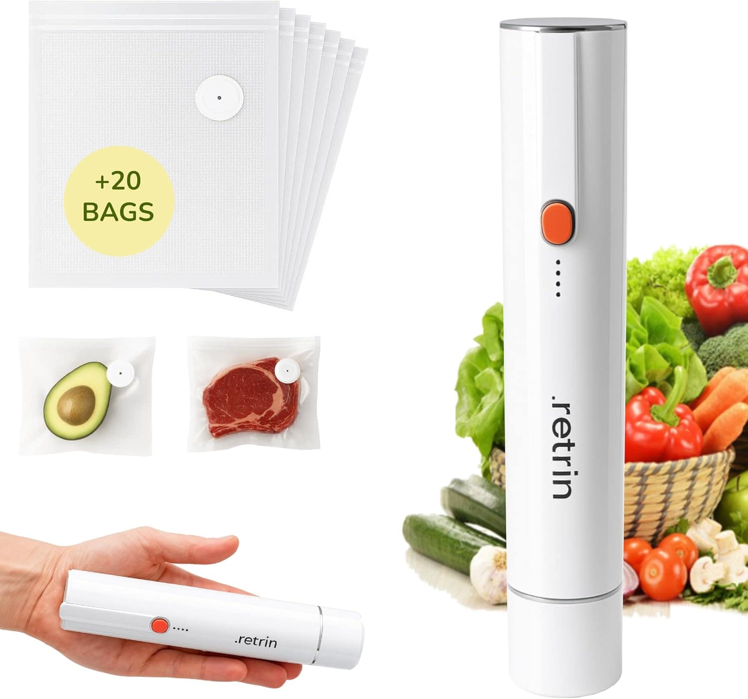 Seladora a vácuo portátil para alimentos – seladora a vácuo ...