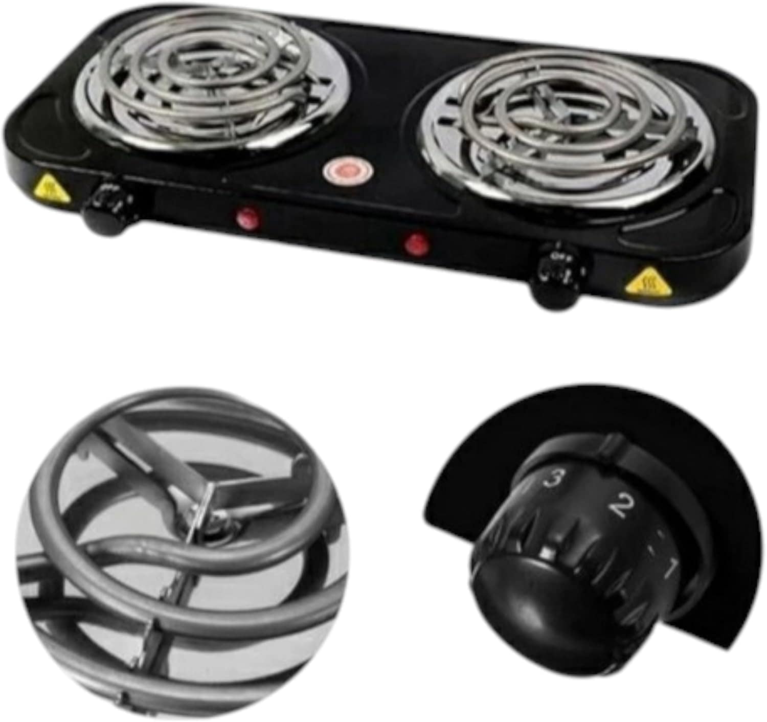 Fogareiro Fogão Elétrico Cooktop Camping 2000 Watts 2 Bocas ...