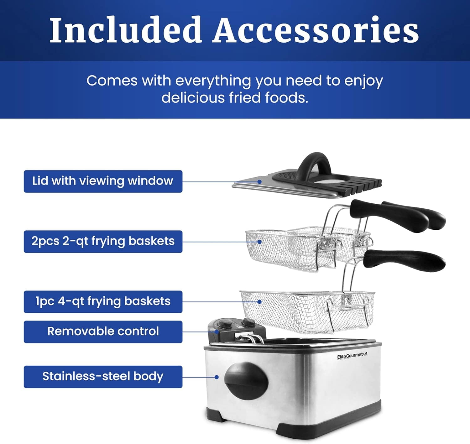 Elite Gourmet EDF-401T# Fritadeira de imersão elétrica 3 ces... | É bom mesmo? Descubra antes de comprar - Image 6