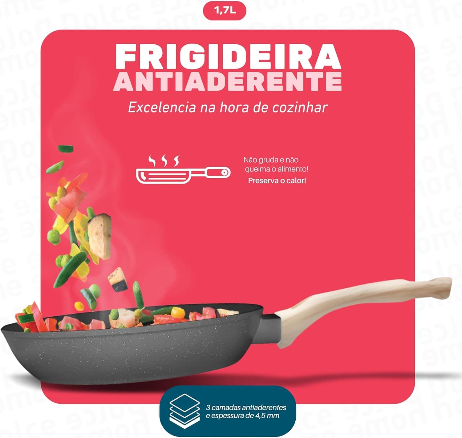 Frigideira Indução 24cm Fundo Triplo Revestimento Antiaderen... - Image 7