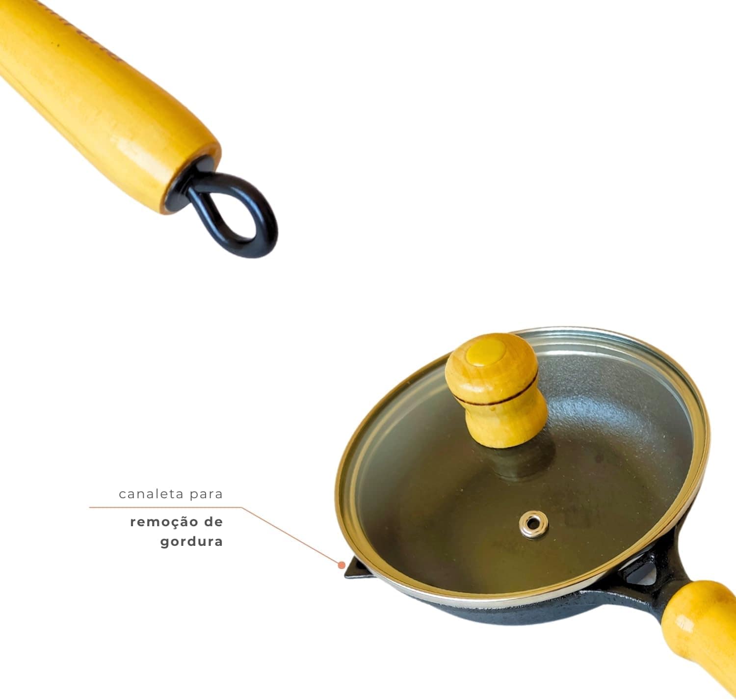 Frigideira Ferro Fundido P/Ovos Omelete Tapioca Antiaderente... - Image 4